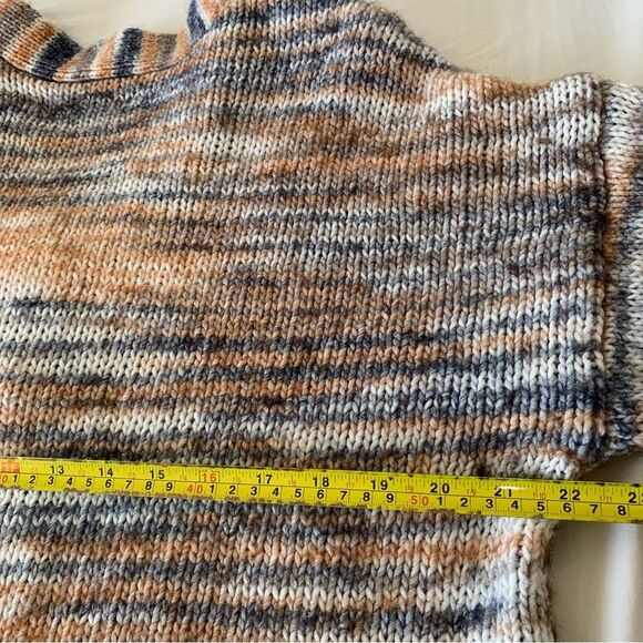 LOFT Chunky Knit Cardigan Sweater Wool Blend Size L Neutral - Picture 7 of 7